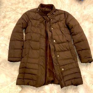 kids brown puffer jacket